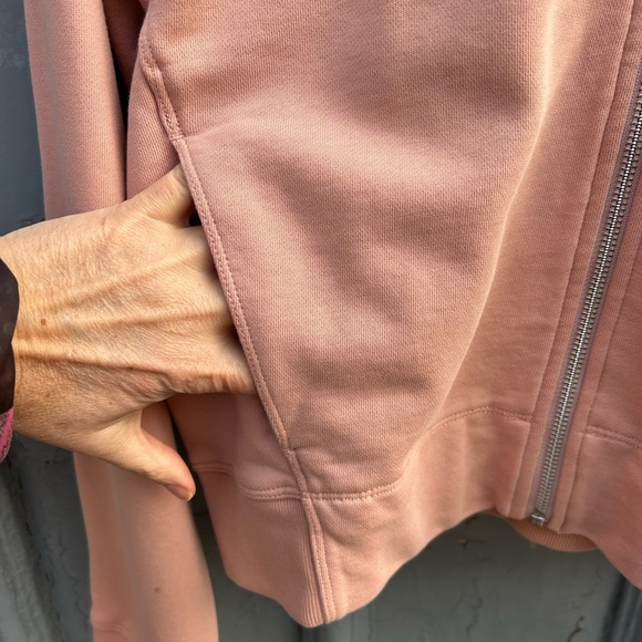 Kit and Ace Dusty Pink Pacific Coast Full Zip Cropped Hoodie, size M - Picture 6 of 10